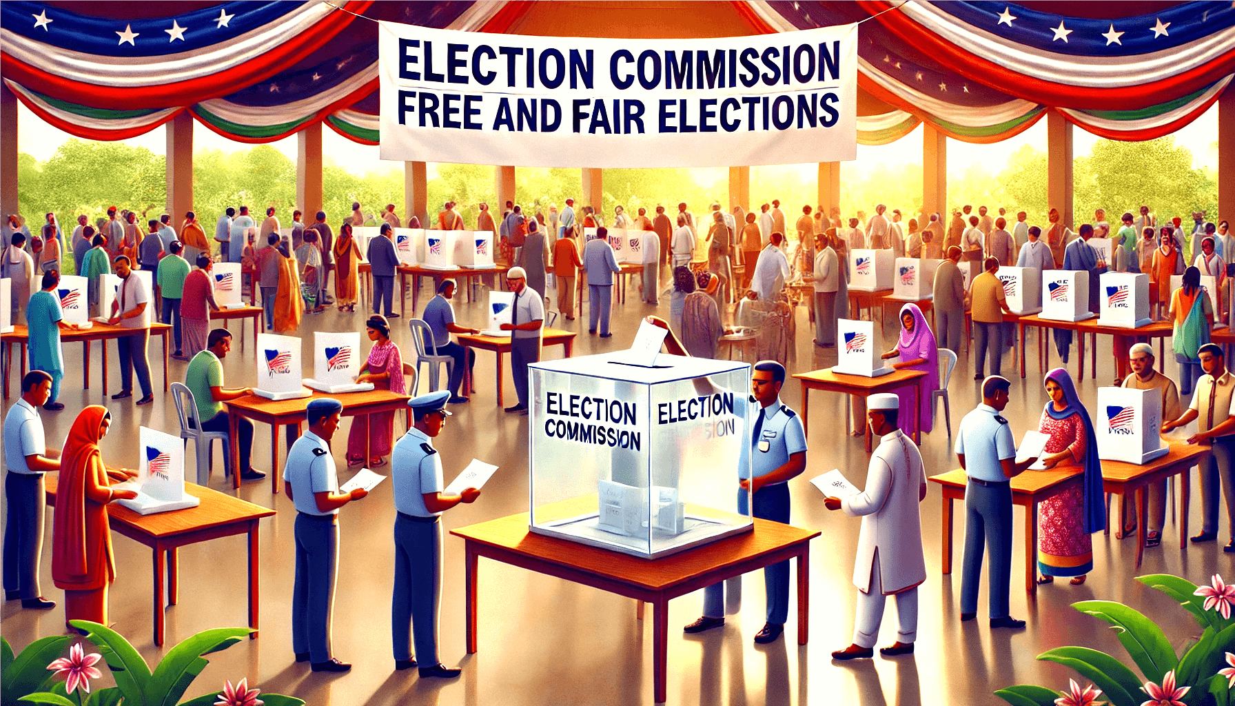 The Election Commission of India oversees fair elections, enforces regulations, promotes voter participation, and implements reforms to uphold democracy.